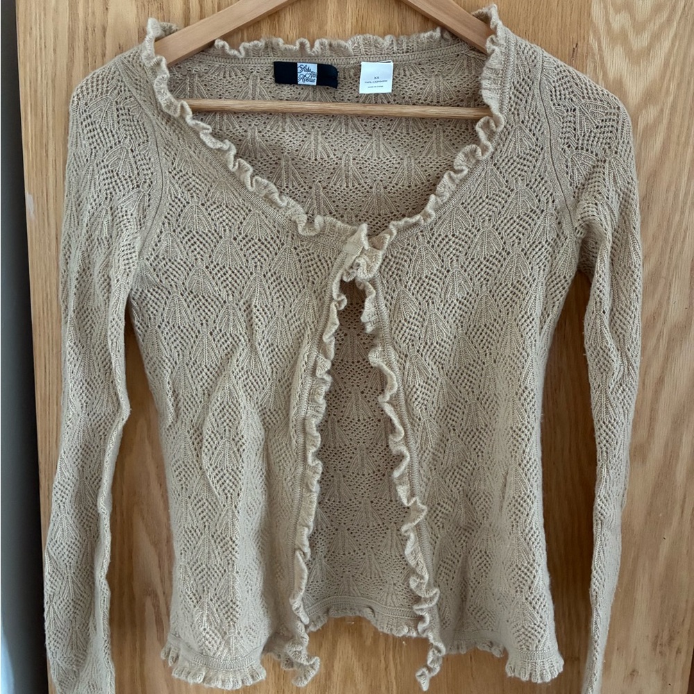 Saks Fifth Avenue Cashmere Open Knit Cardigan